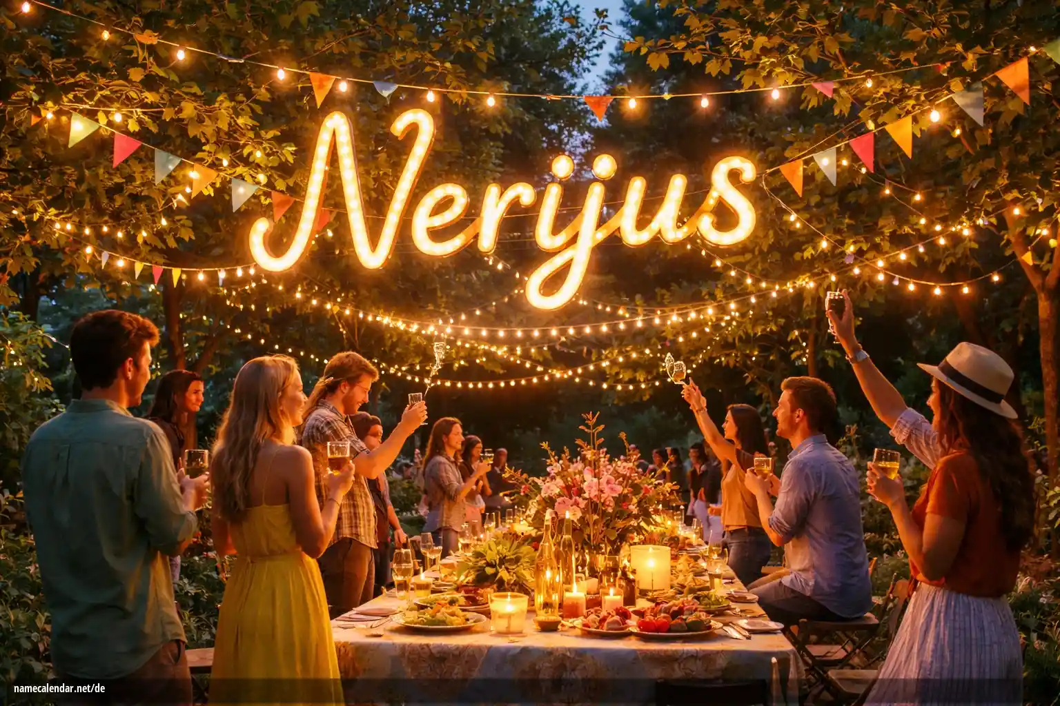 Feier des Namenstages und des Namens - Nerijus