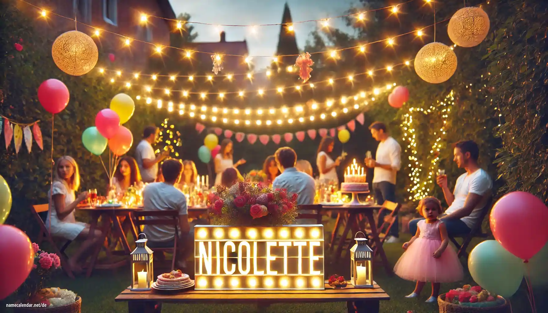 Feier des Namenstages und des Namens - Nicolette
