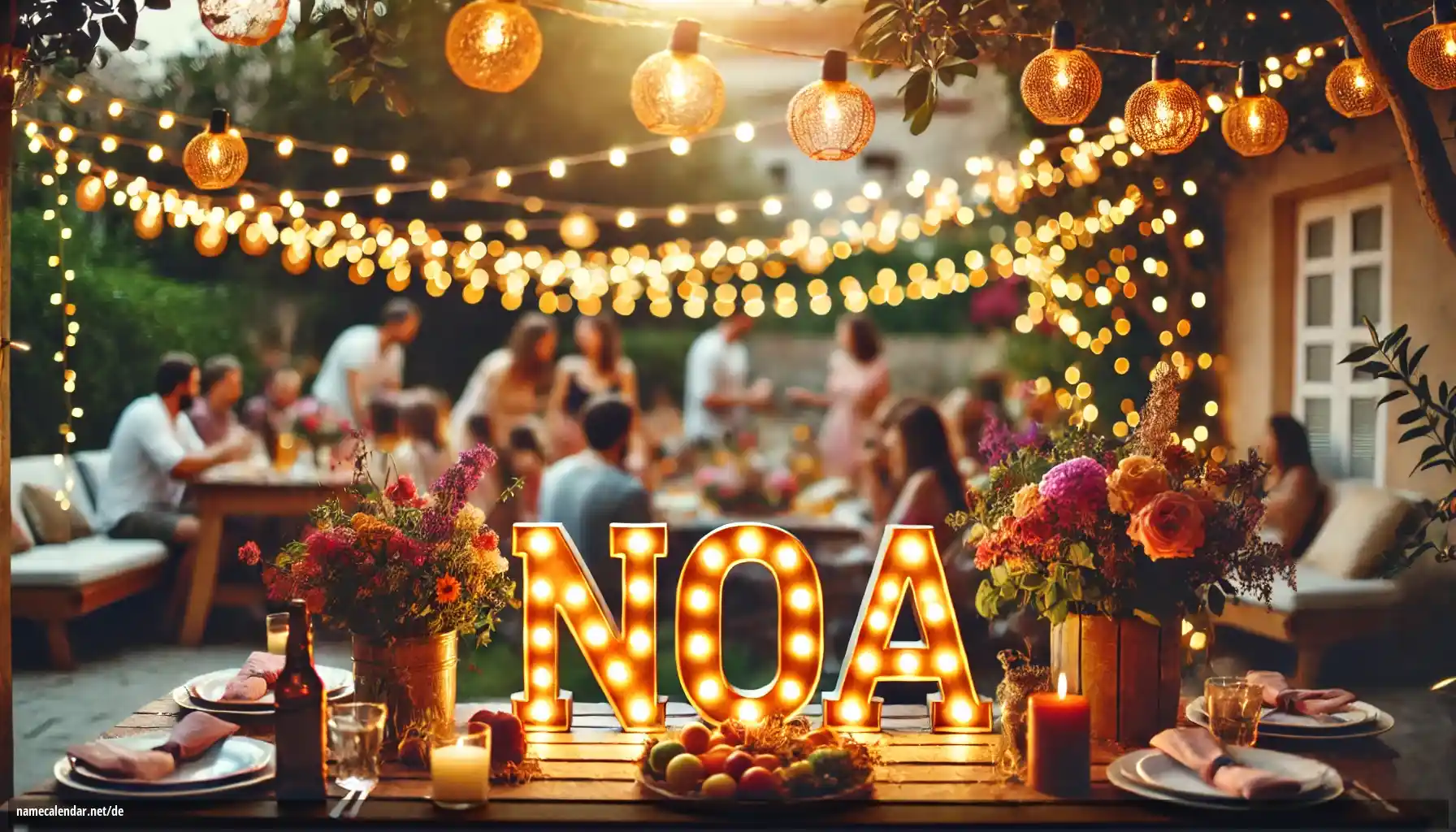 Feier des Namenstages und des Namens - Noa