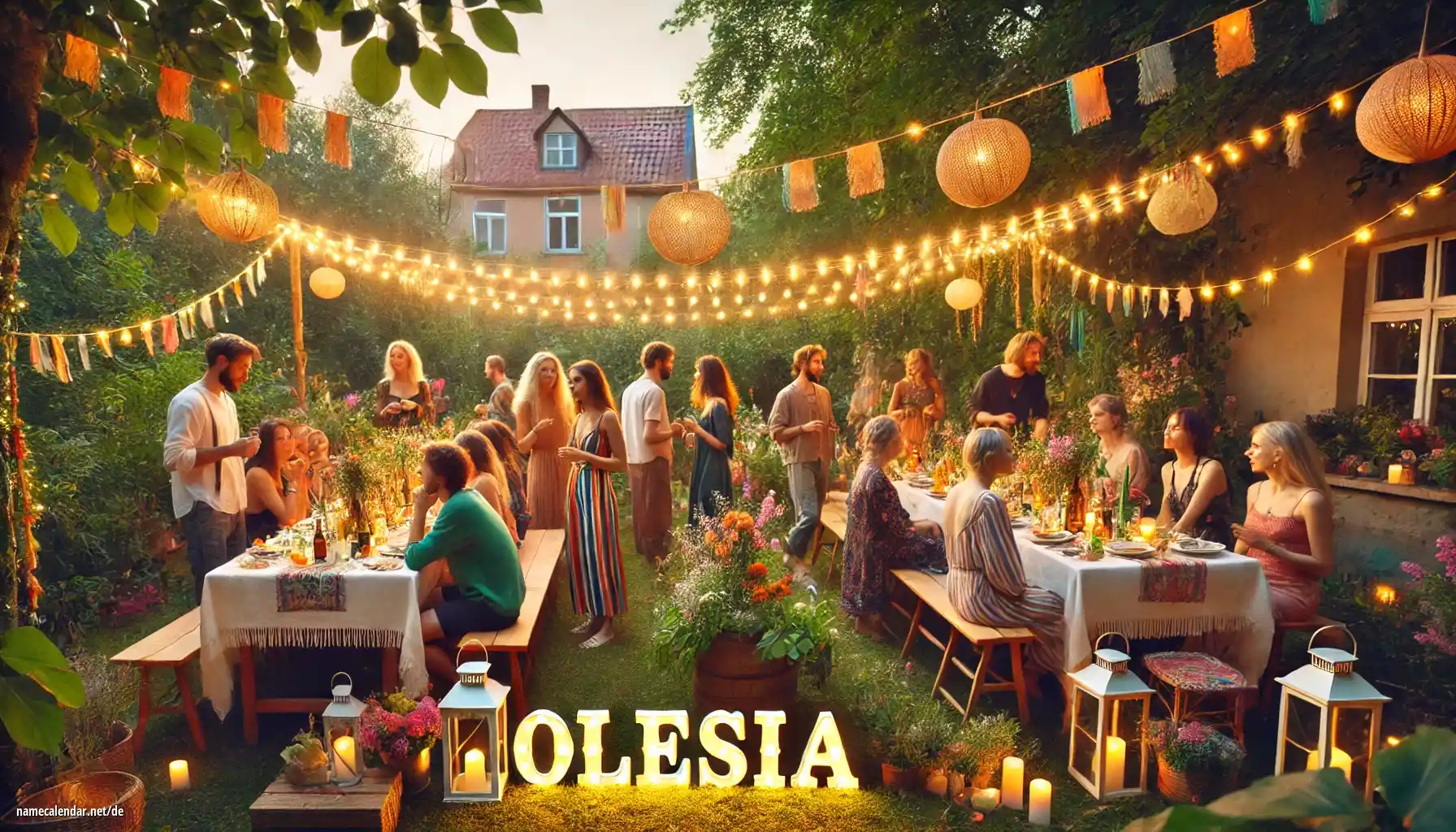 Feier des Namenstages und des Namens - Olesia