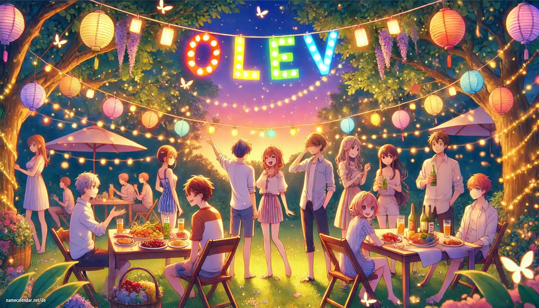 Feier des Namenstages und des Namens - Olev