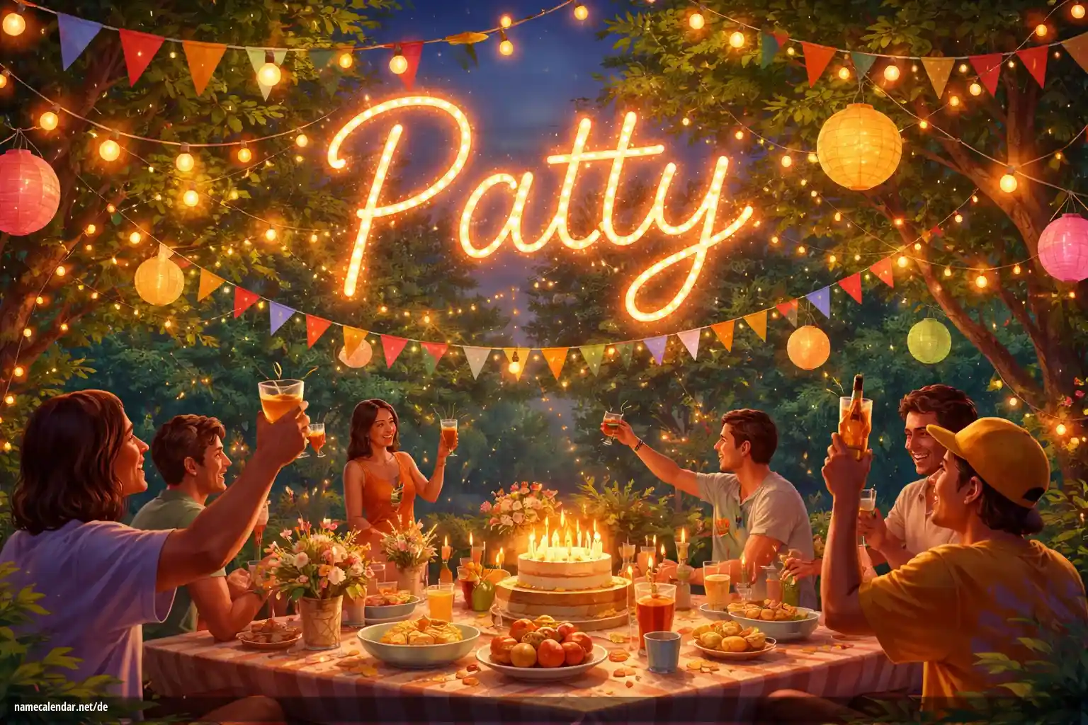 Feier des Namenstages und des Namens - Patty