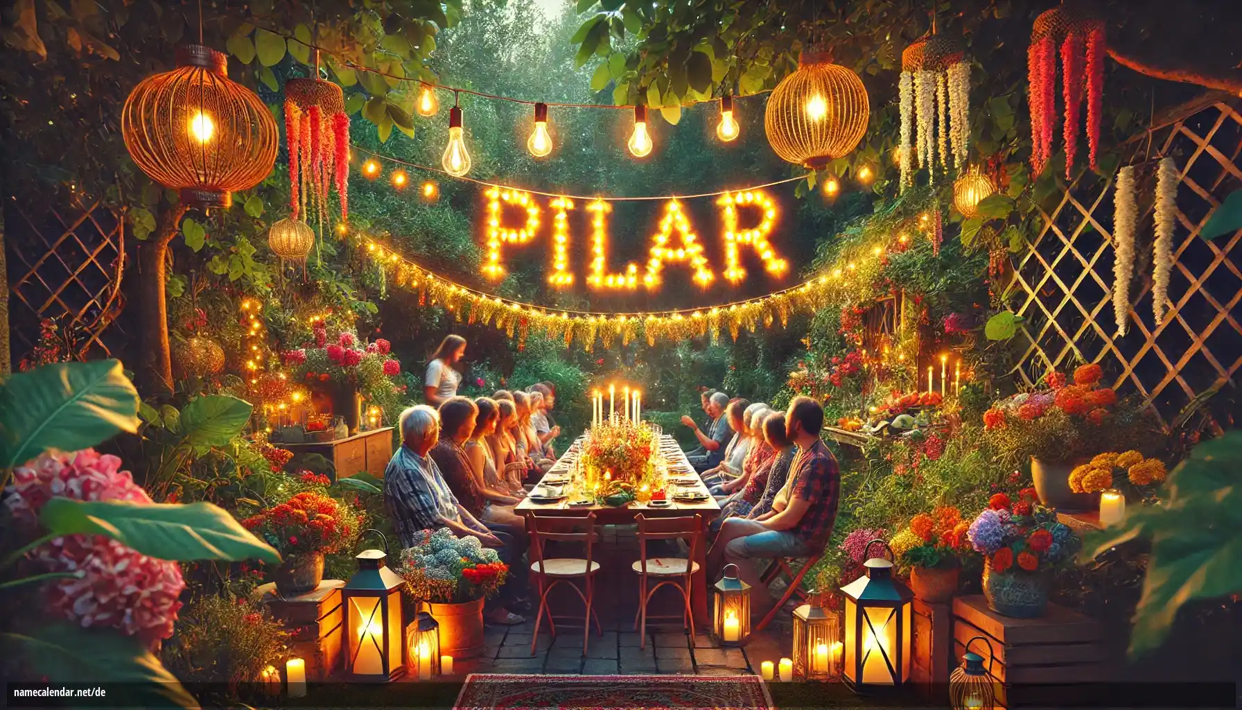 Feier des Namenstages und des Namens - Pilar