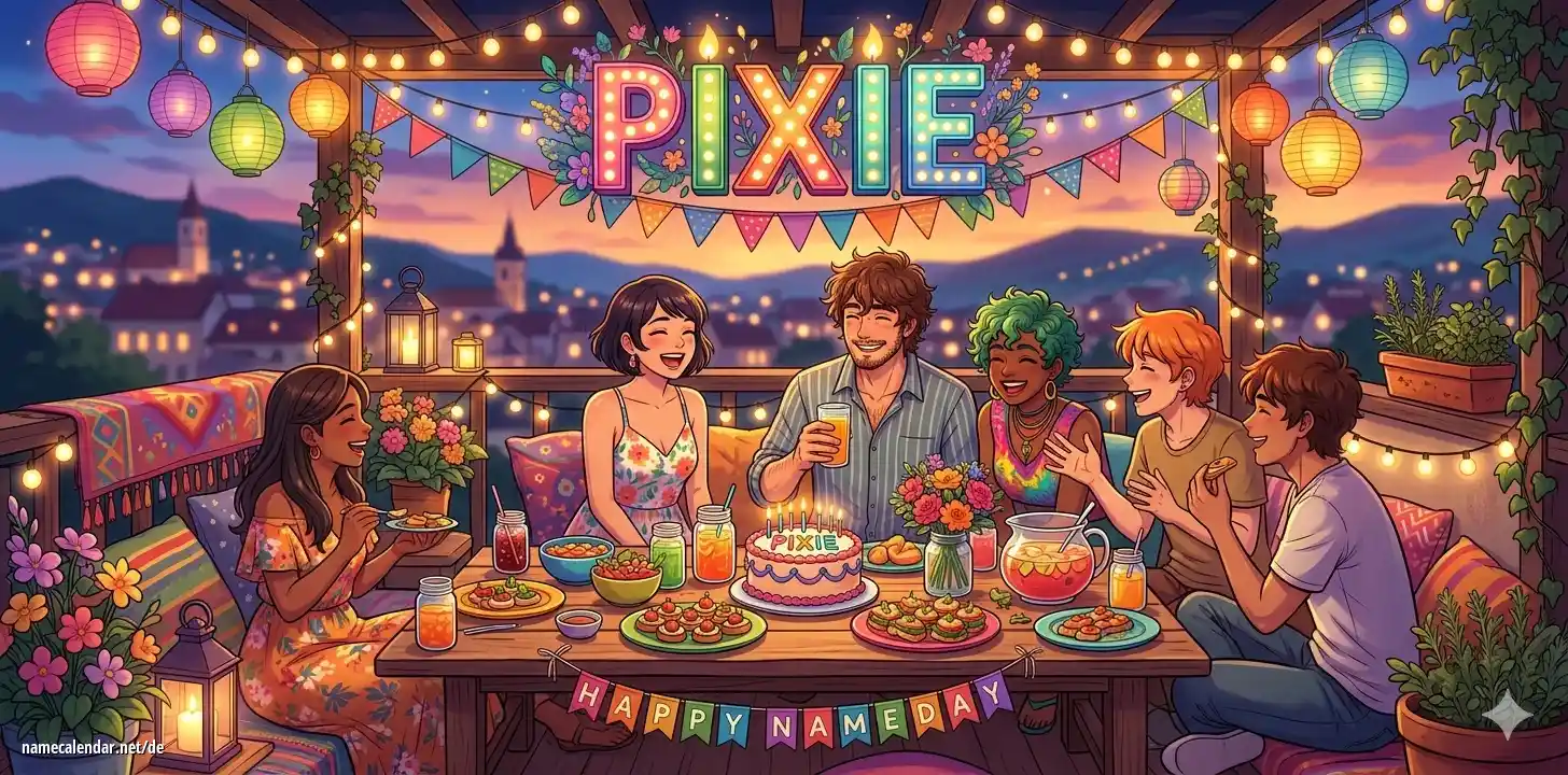 Feier des Namenstages und des Namens - Pixie