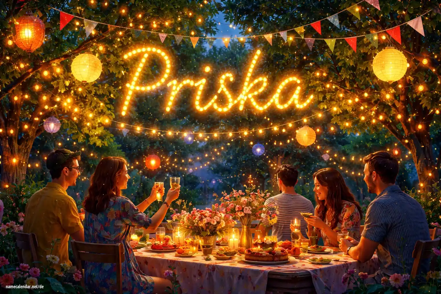 Feier des Namenstages und des Namens - Priska