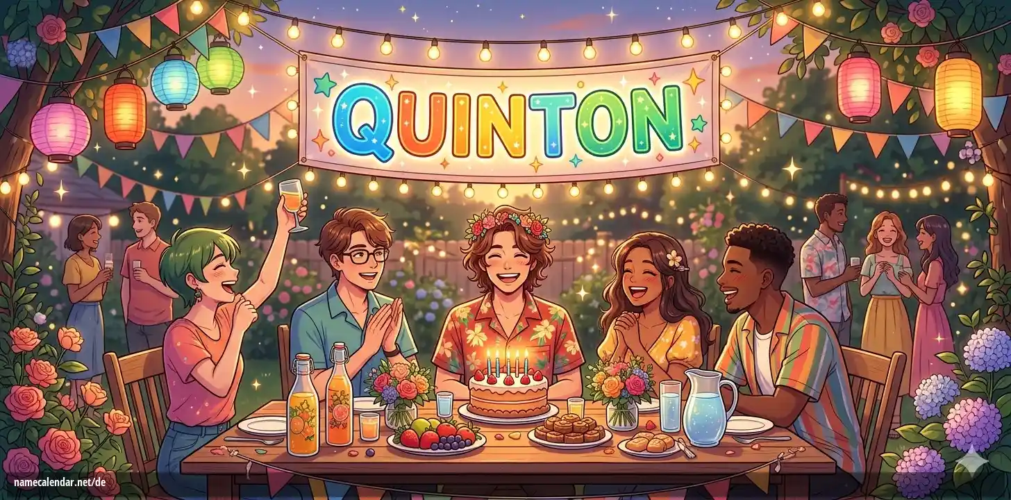 Feier des Namenstages und des Namens - Quinton