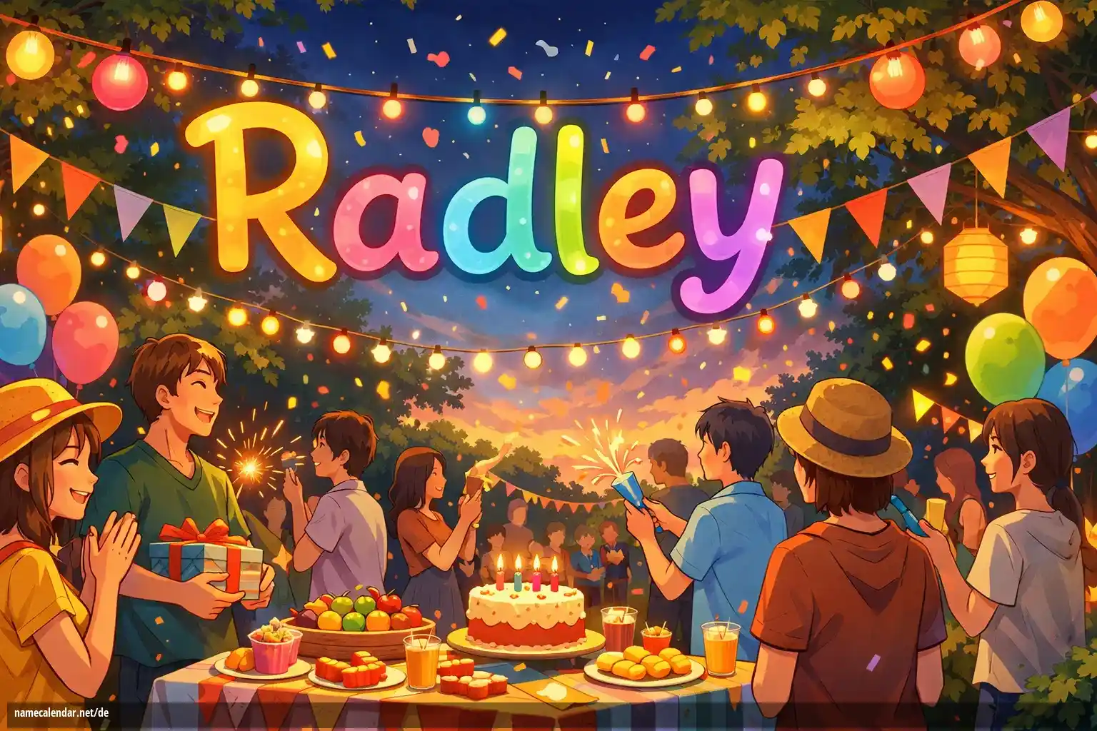 Feier des Namenstages und des Namens - Radley