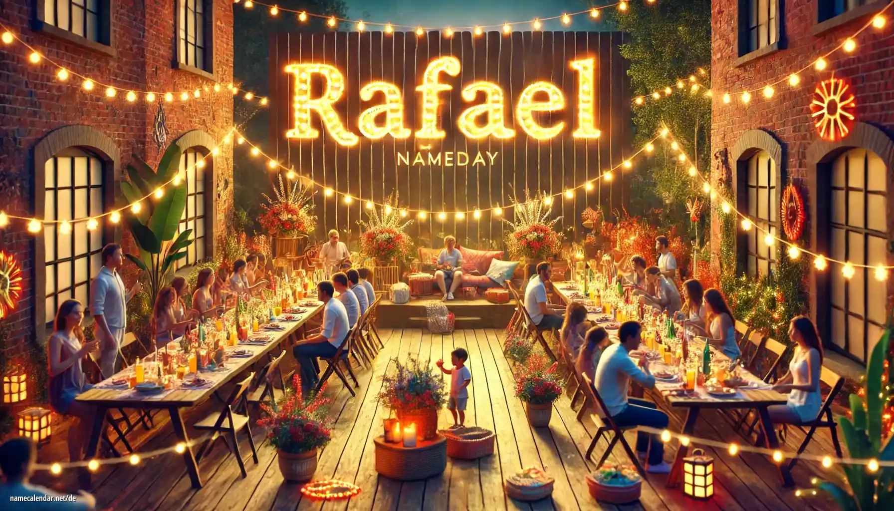 Feier des Namenstages und des Namens - Rafael