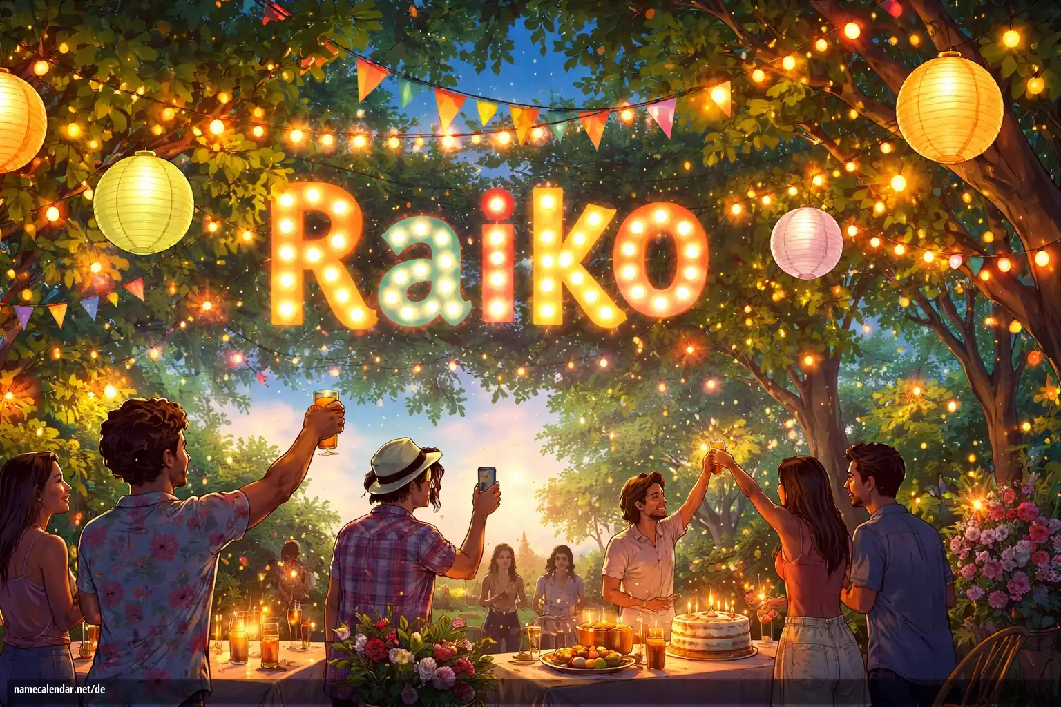 Feier des Namenstages und des Namens - Raiko