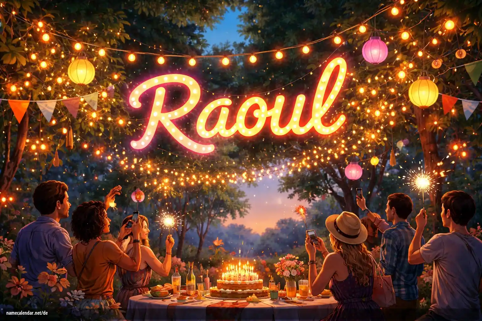 Feier des Namenstages und des Namens - Raoul