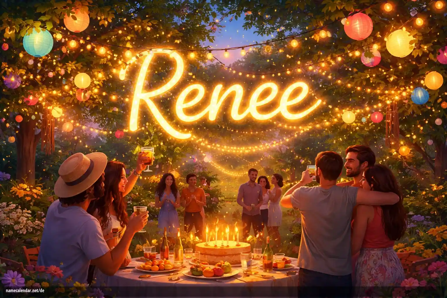 Feier des Namenstages und des Namens - Renee