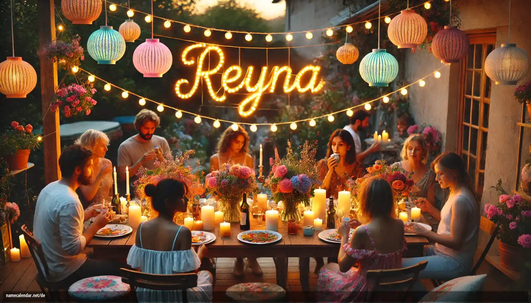 Feier des Namenstages und des Namens - Reyna