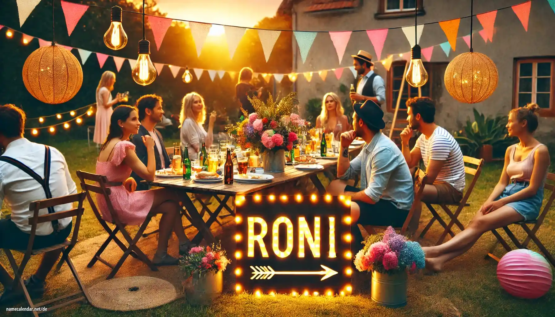 Feier des Namenstages und des Namens - Roni