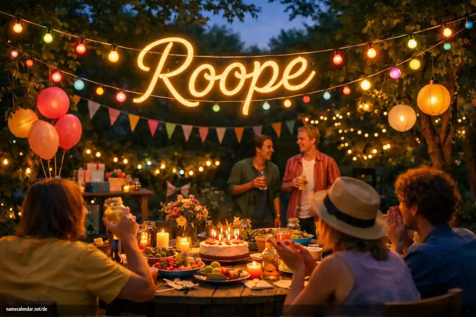 Feier des Namenstages und des Namens - Roope