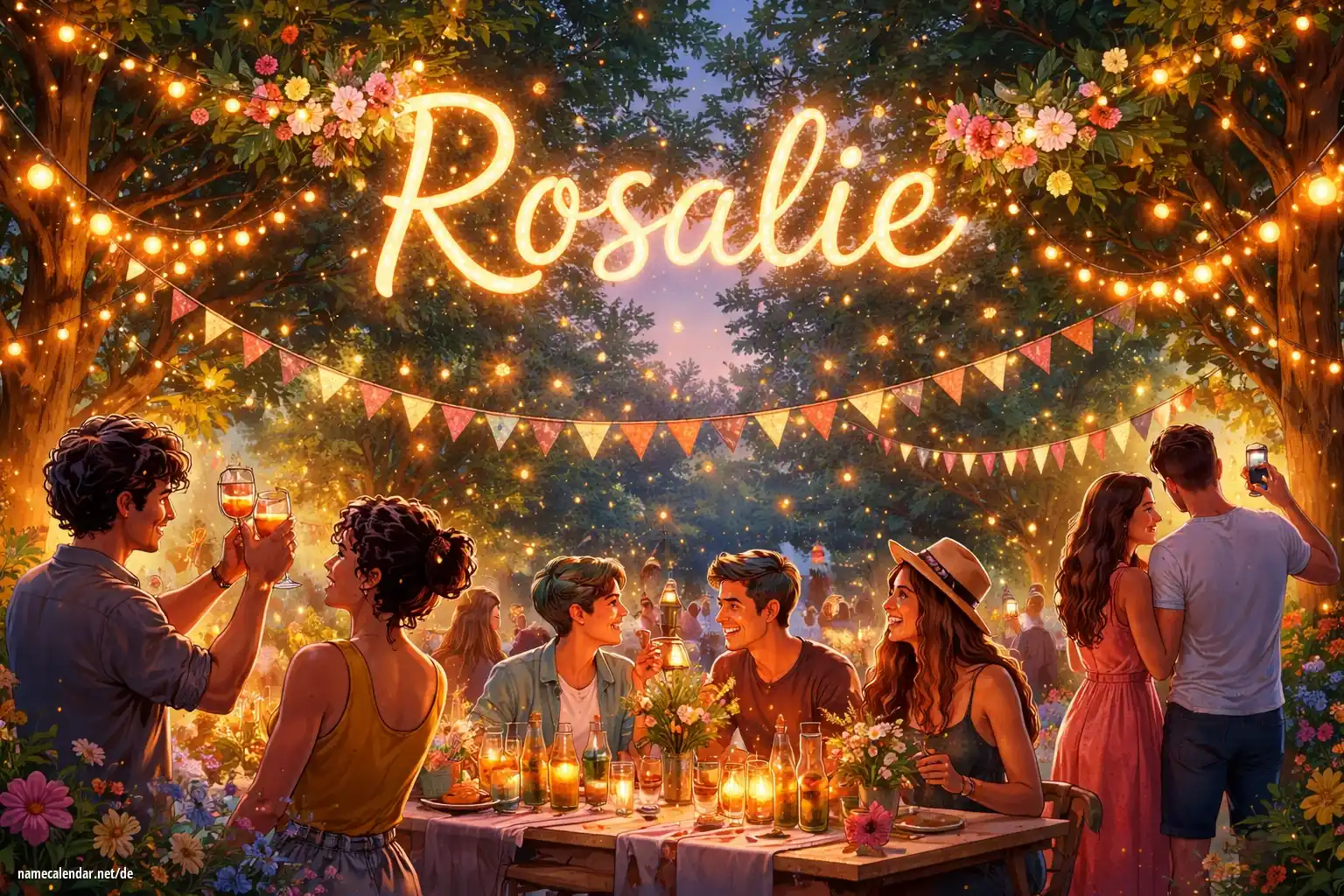 Feier des Namenstages und des Namens - Rosalie