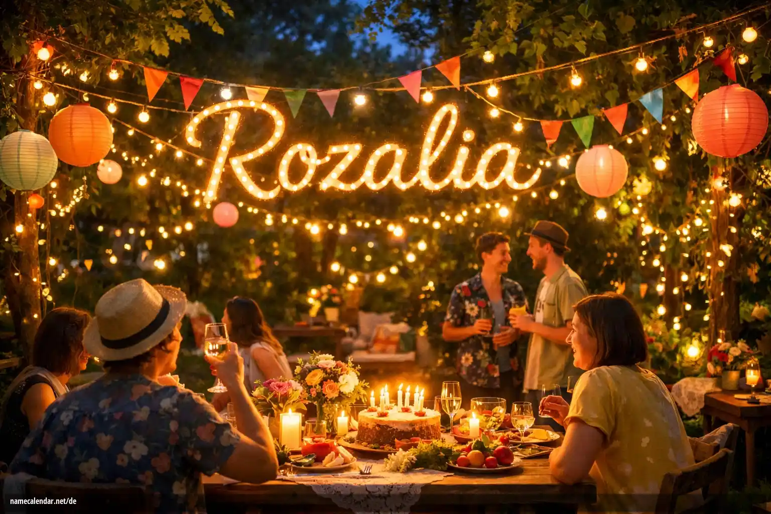 Feier des Namenstages und des Namens - Rozalia