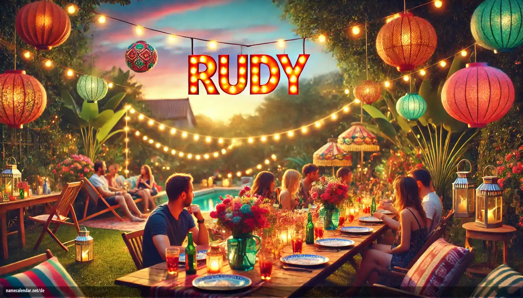 Feier des Namenstages und des Namens - Rudy