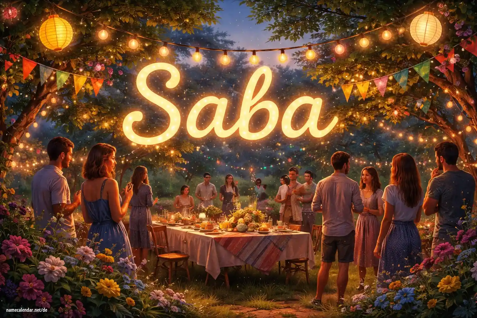 Feier des Namenstages und des Namens - Saba