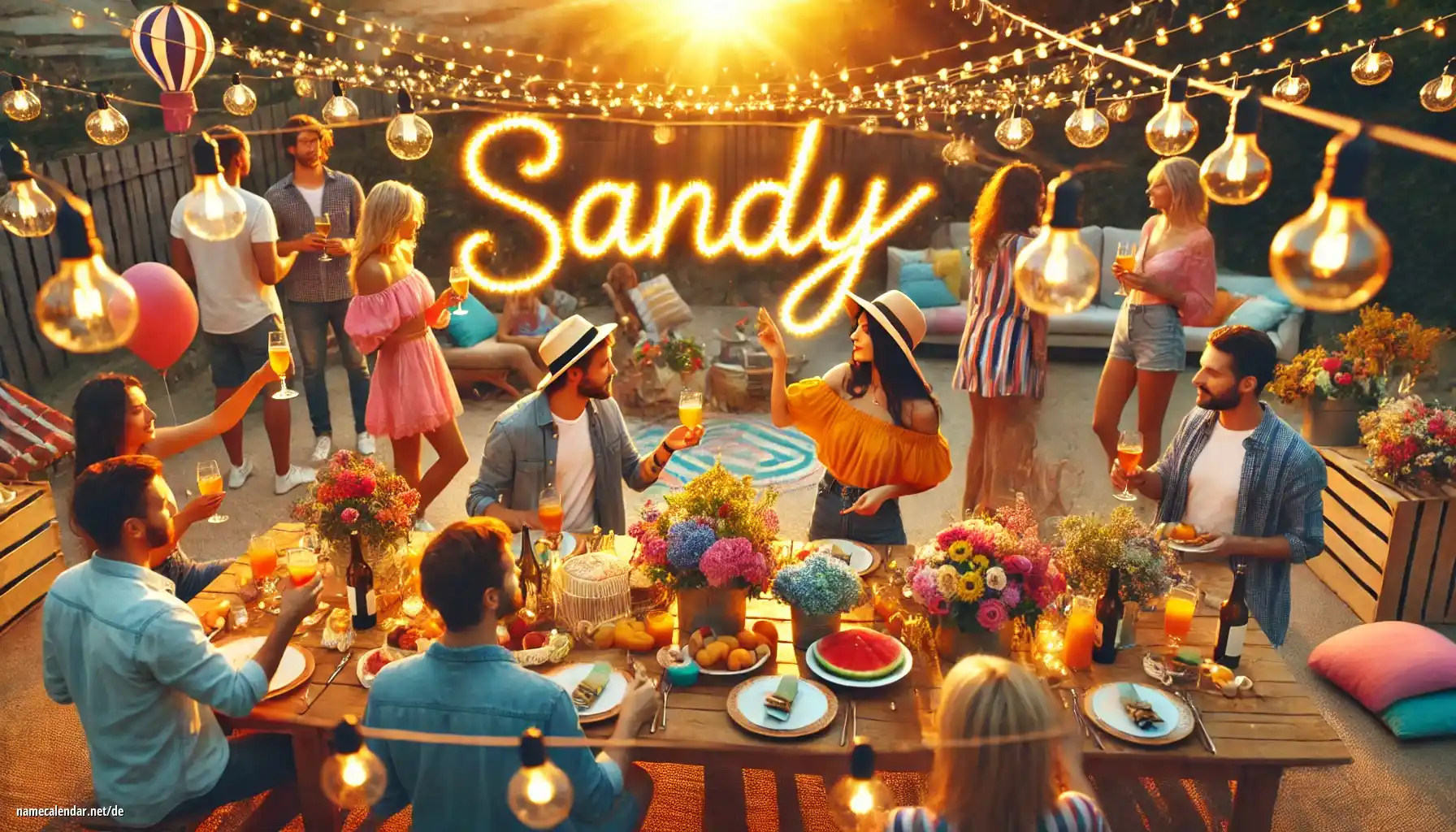 Feier des Namenstages und des Namens - Sandy