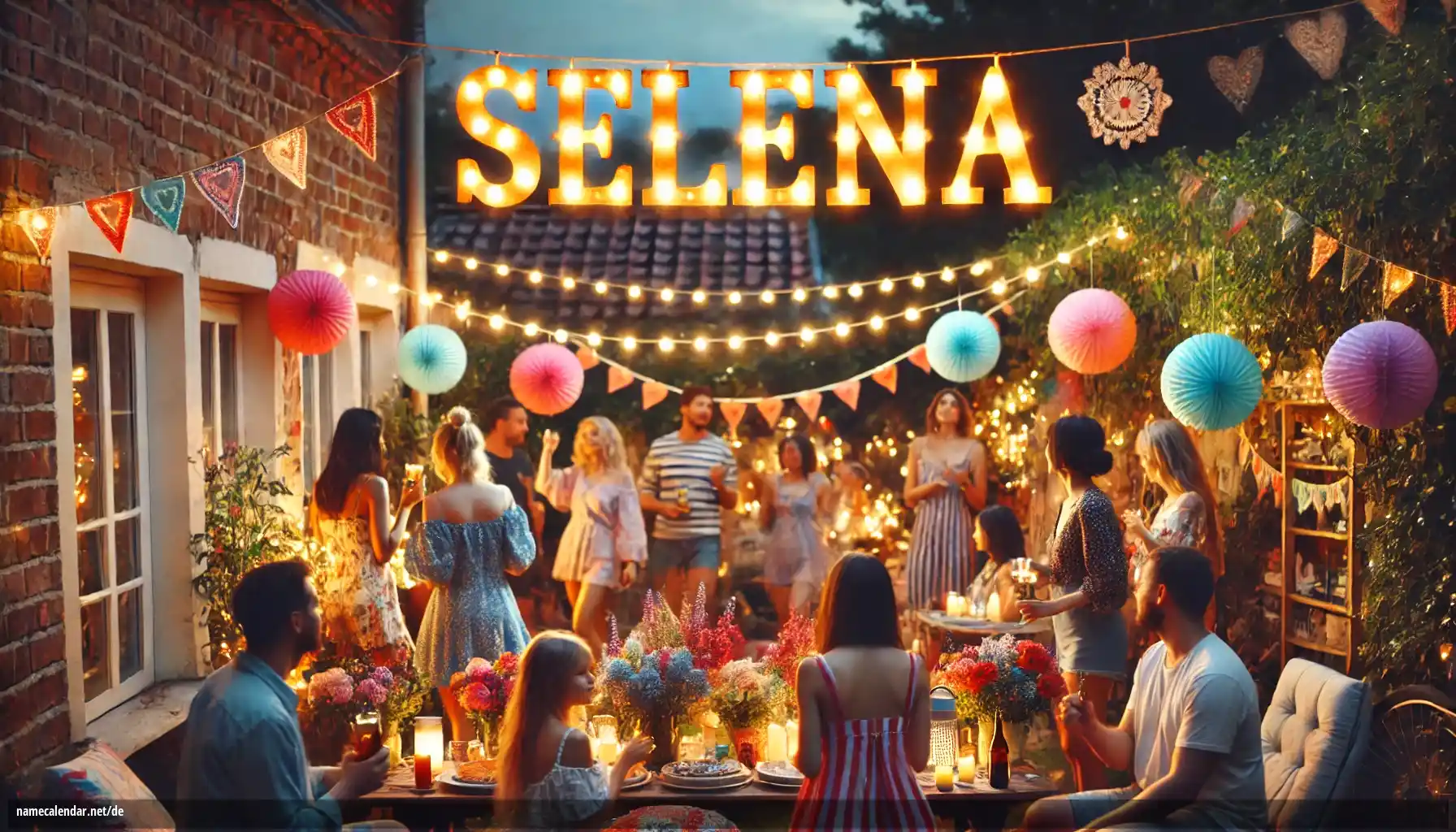 Feier des Namenstages und des Namens - Selena