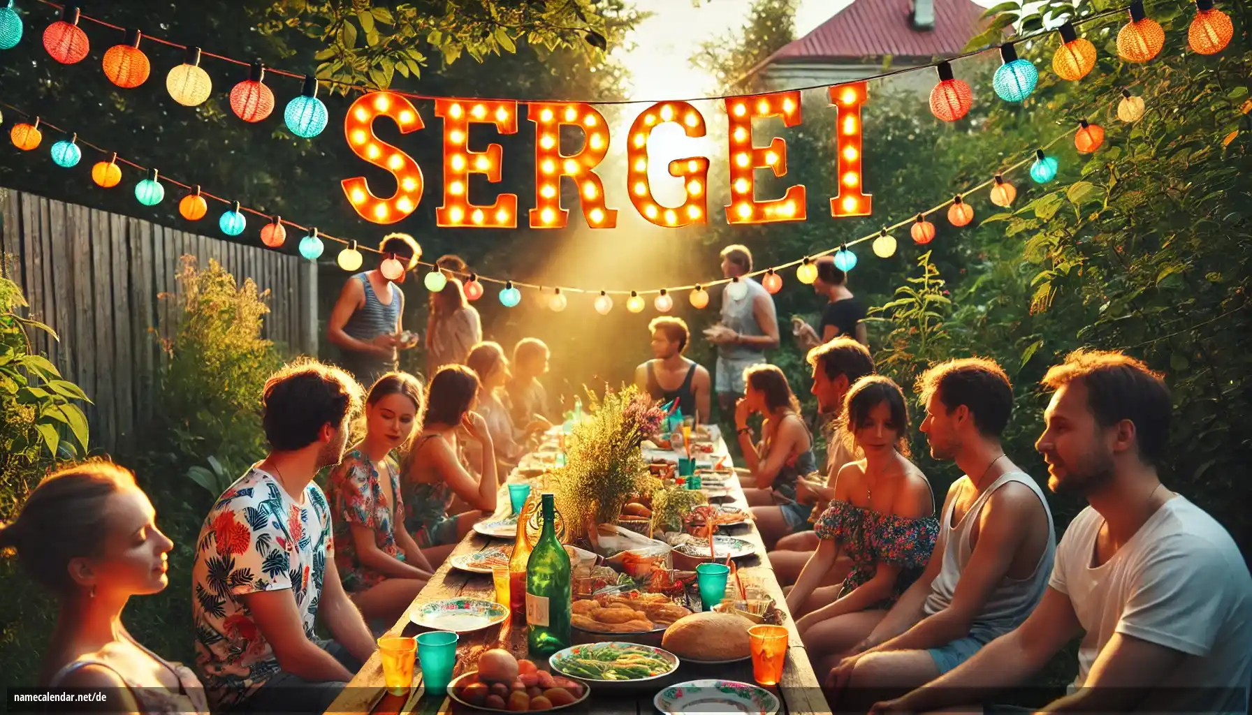 Feier des Namenstages und des Namens - Sergei