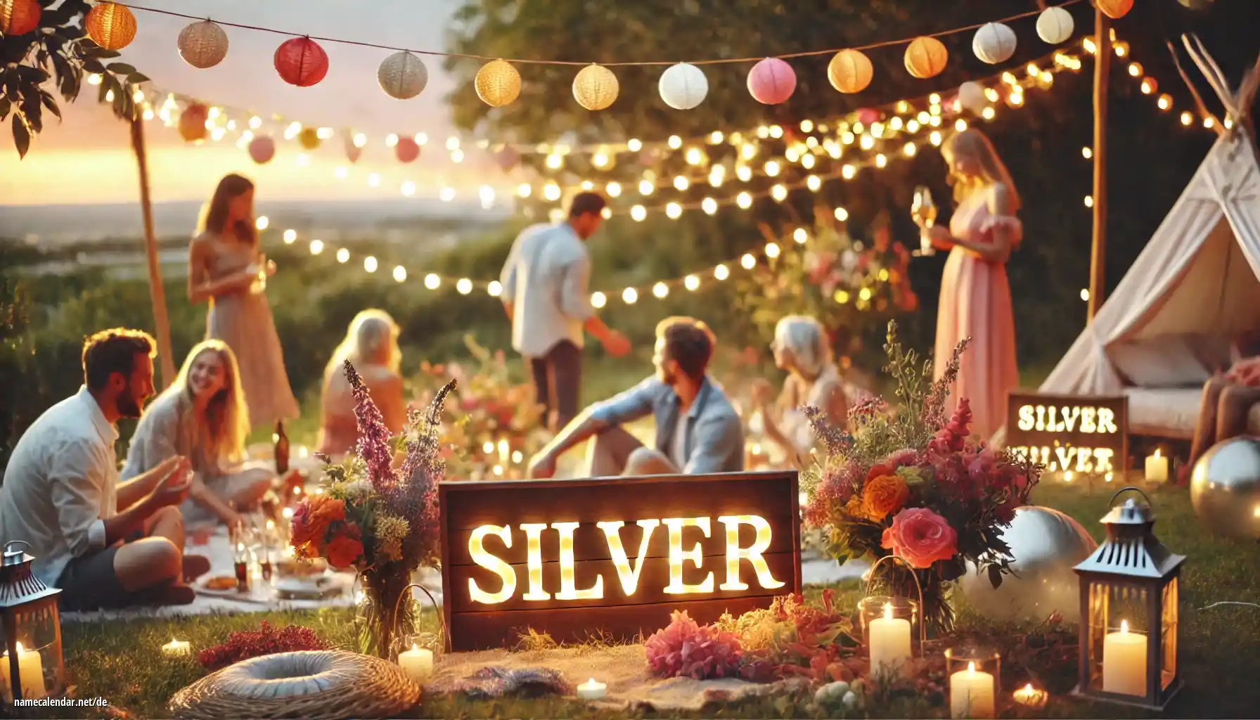 Feier des Namenstages und des Namens - Silver