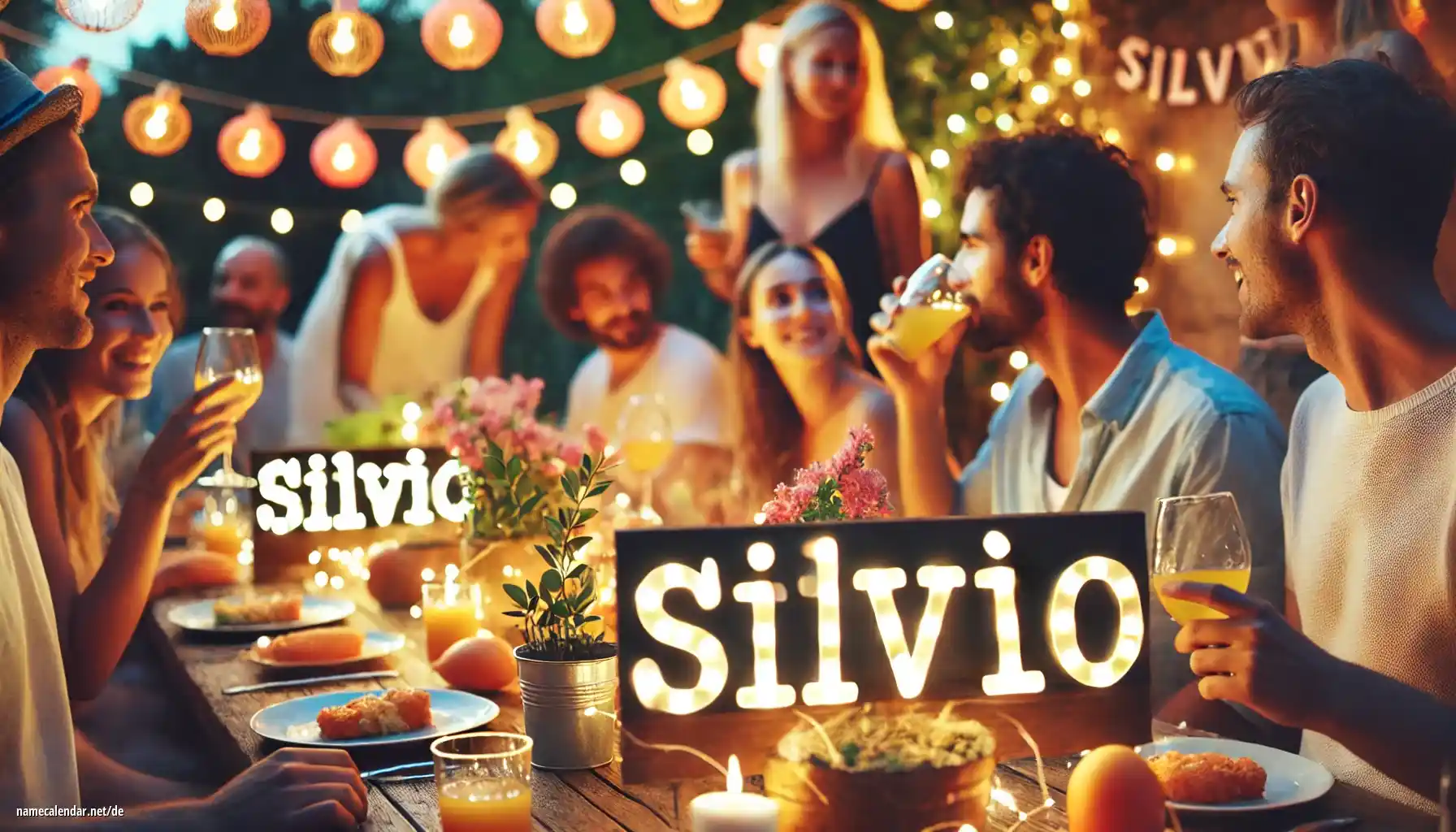 Feier des Namenstages und des Namens - Silvio