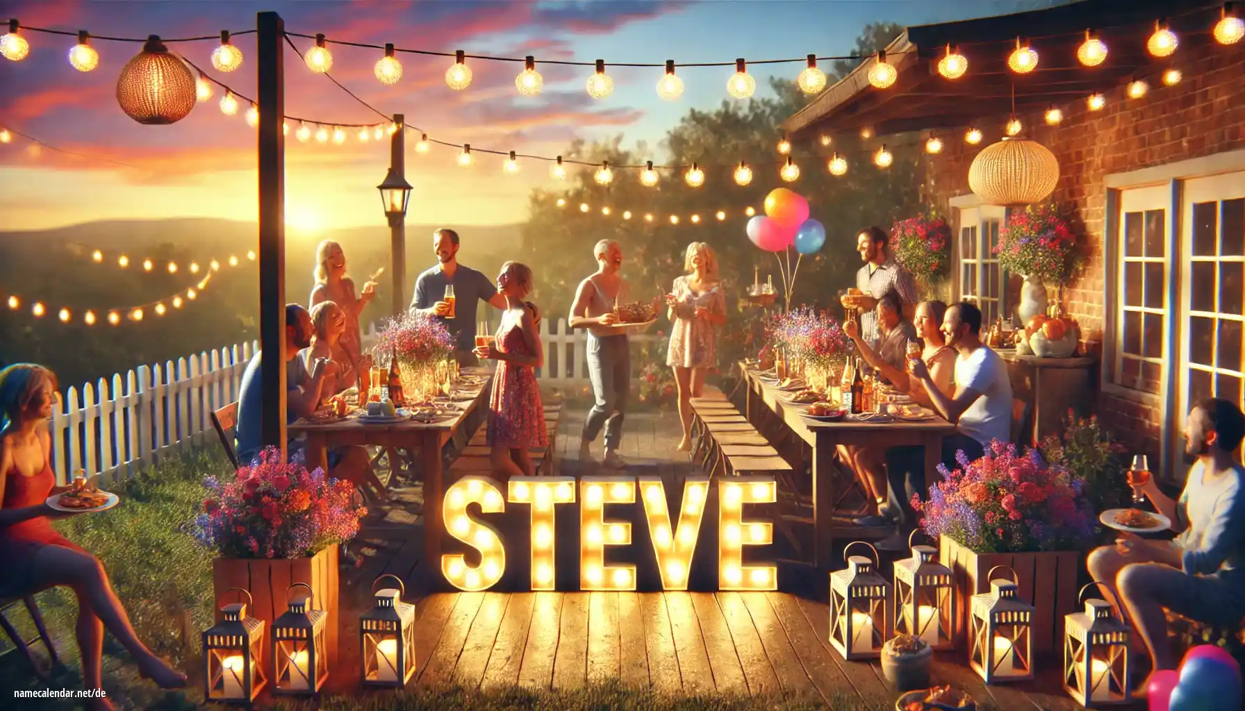 Feier des Namenstages und des Namens - Steve