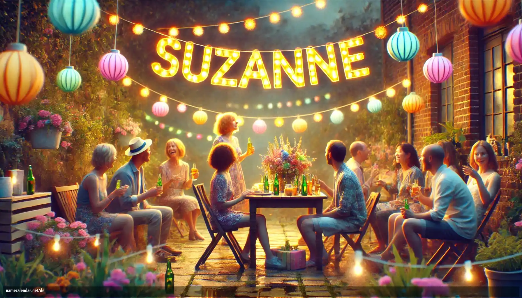 Feier des Namenstages und des Namens - Suzanne