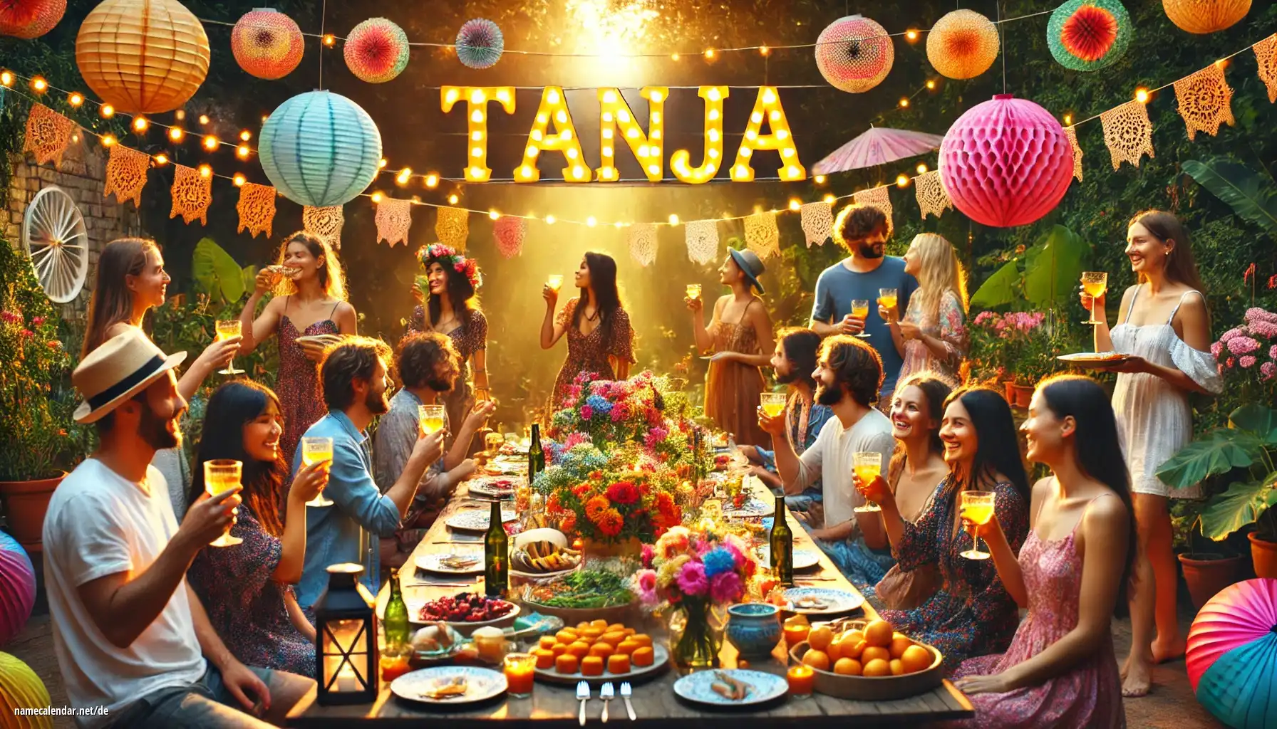 Feier des Namenstages und des Namens - Tanja