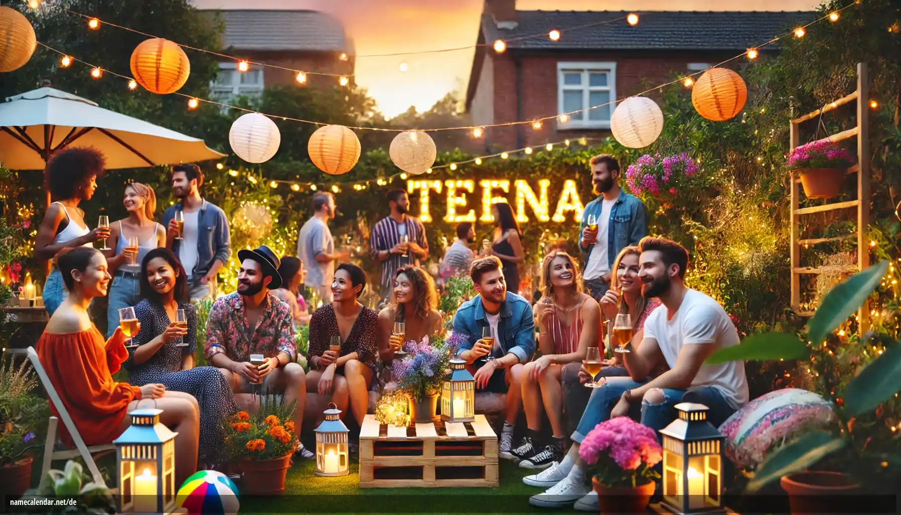 Feier des Namenstages und des Namens - Teena