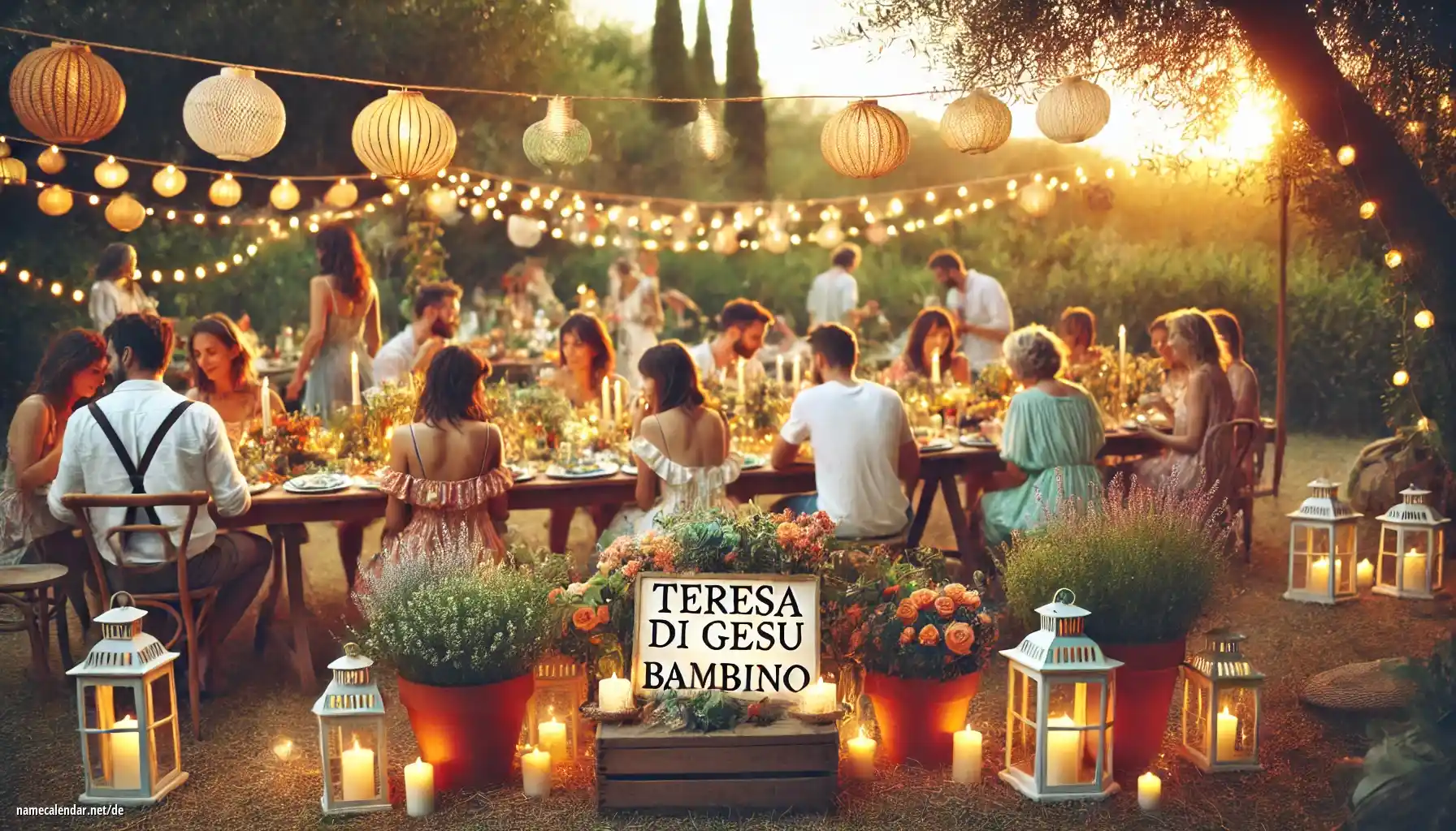 Feier des Namenstages und des Namens - Teresa di Gesù Bambino