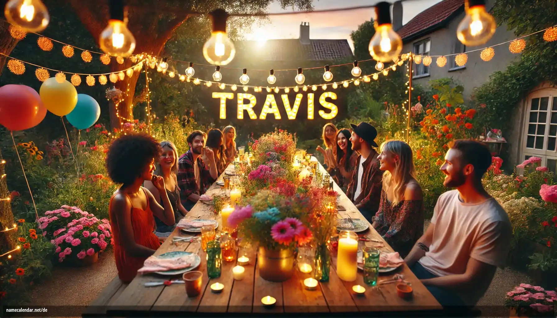 Feier des Namenstages und des Namens - Travis