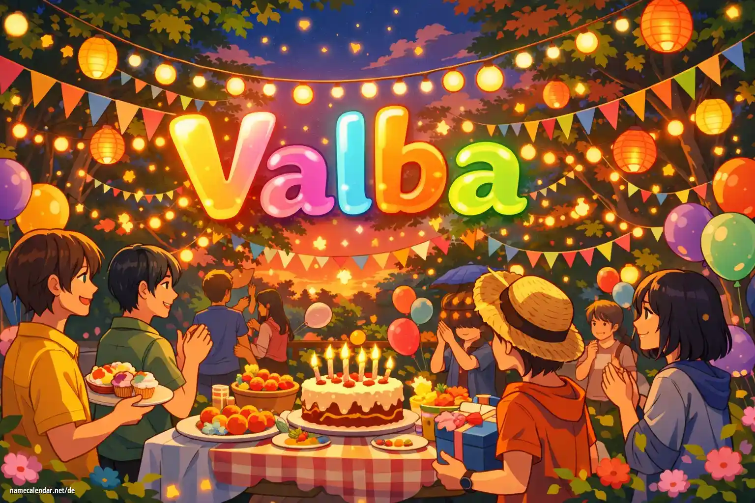 Feier des Namenstages und des Namens - Valba