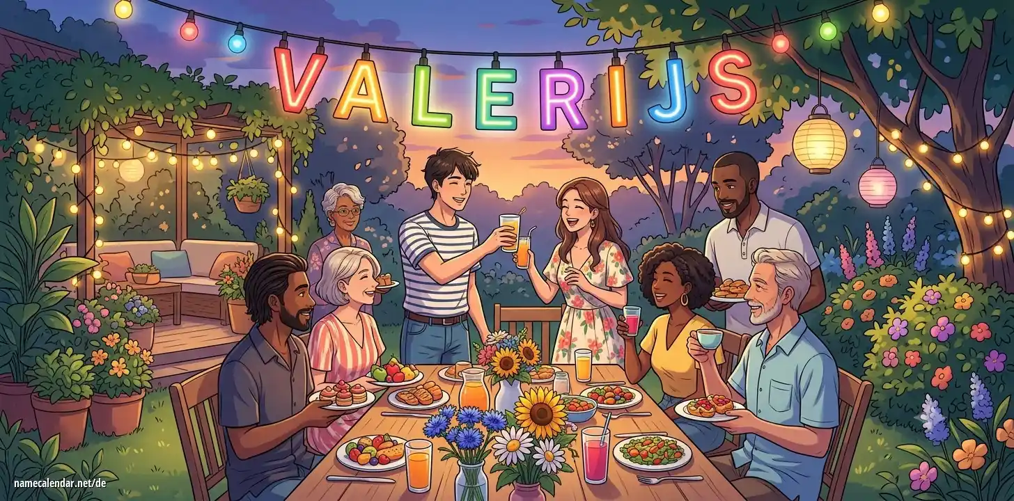Feier des Namenstages und des Namens - Valerijs