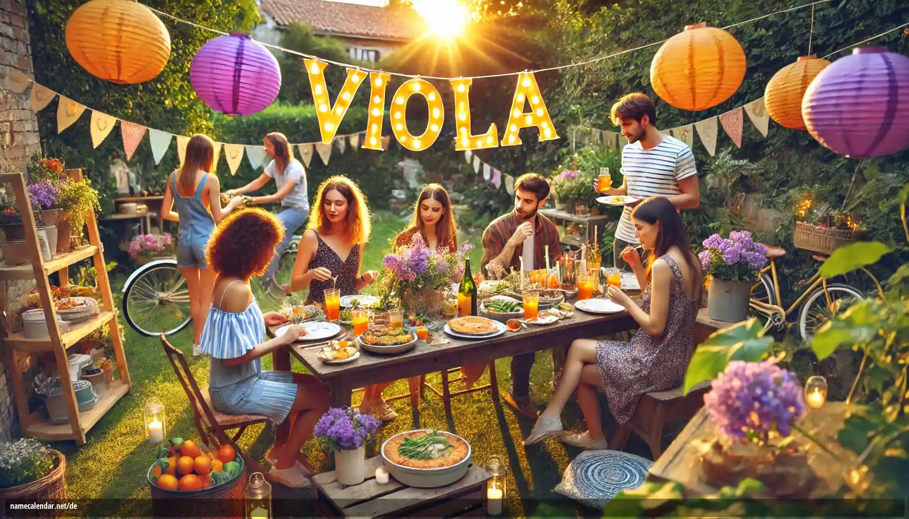 Feier des Namenstages und des Namens - Viola