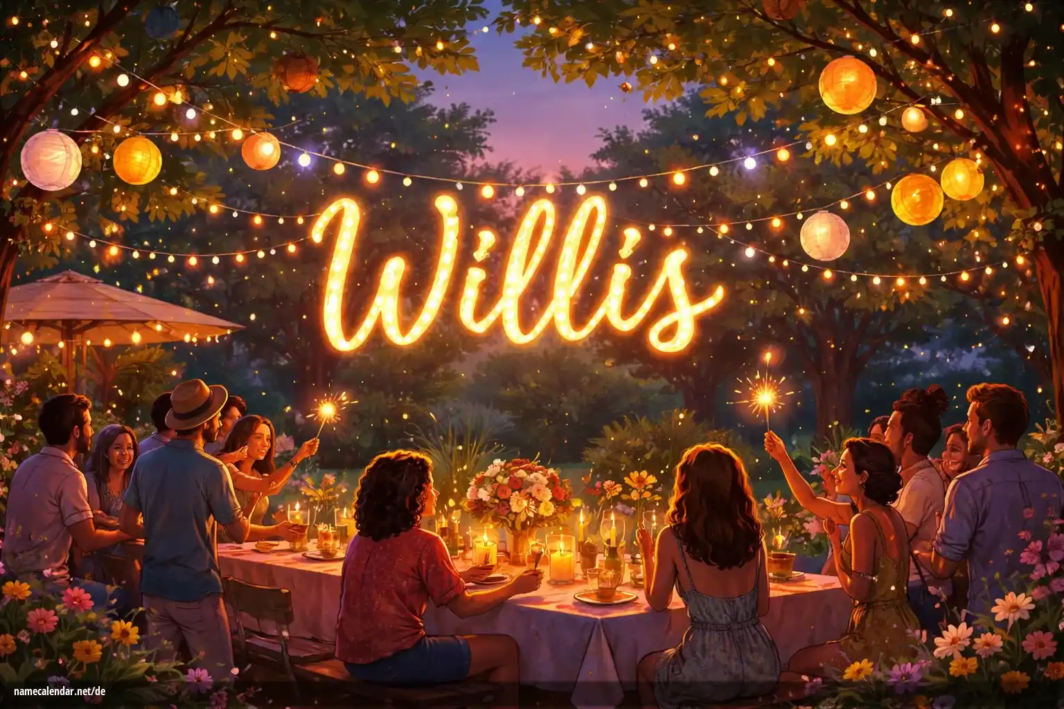 Feier des Namenstages und des Namens - Willis