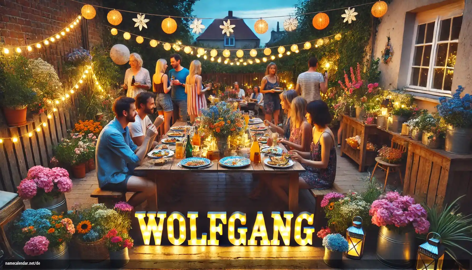 Feier des Namenstages und des Namens - Wolfgang