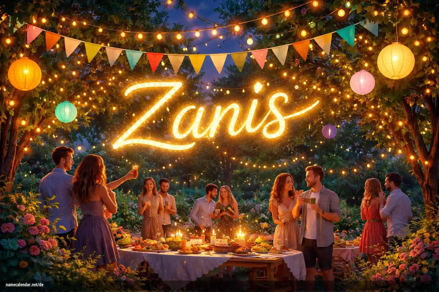 Feier des Namenstages und des Namens - Zanis