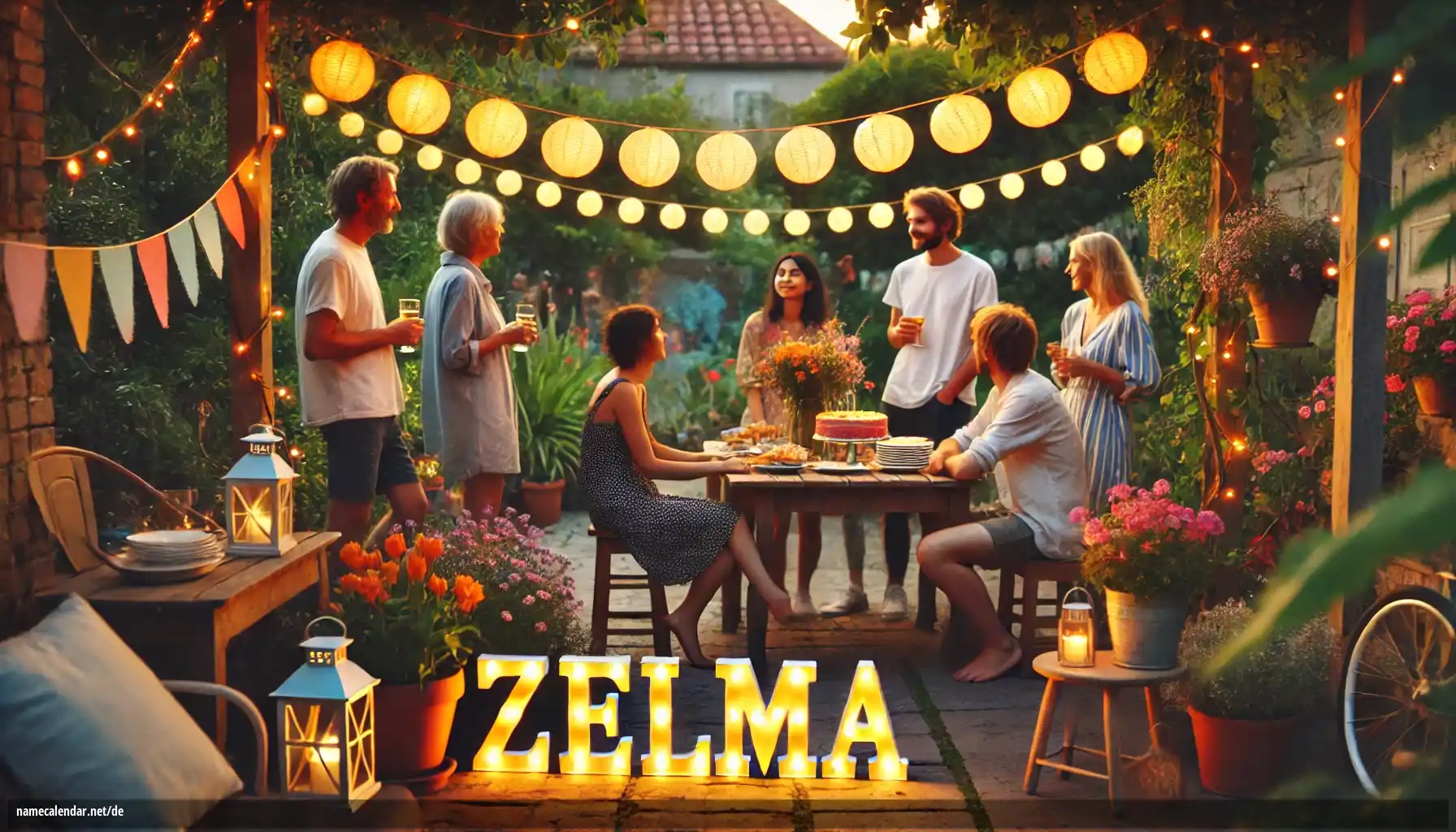 Feier des Namenstages und des Namens - Zelma