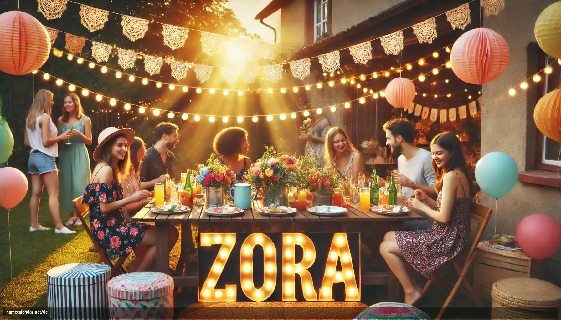 Feier des Namenstages und des Namens - Zora