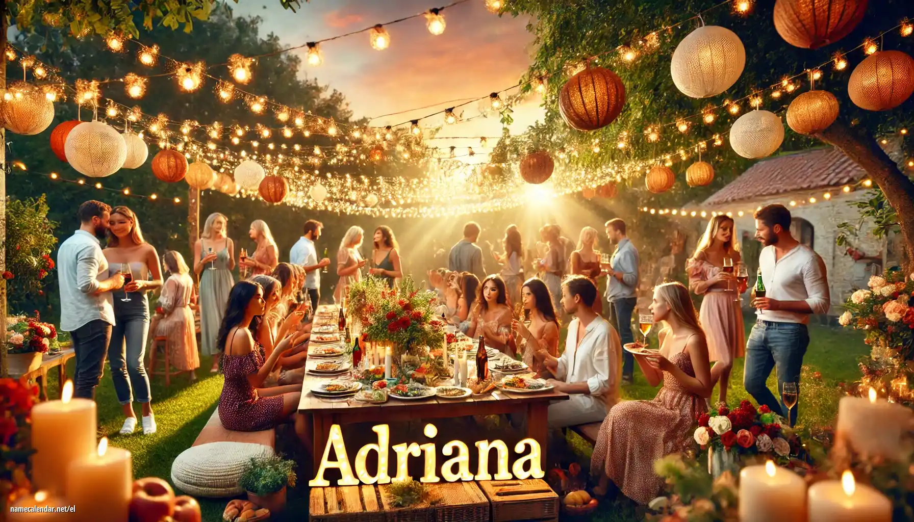 Εορτασμός της ονομαστικής εορτής και του ονόματος - Adriana