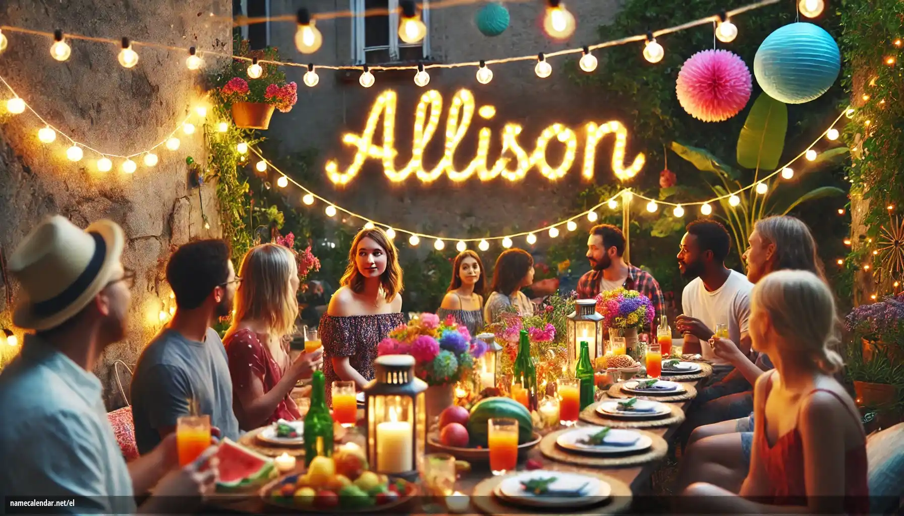 Εορτασμός της ονομαστικής εορτής και του ονόματος - Allison