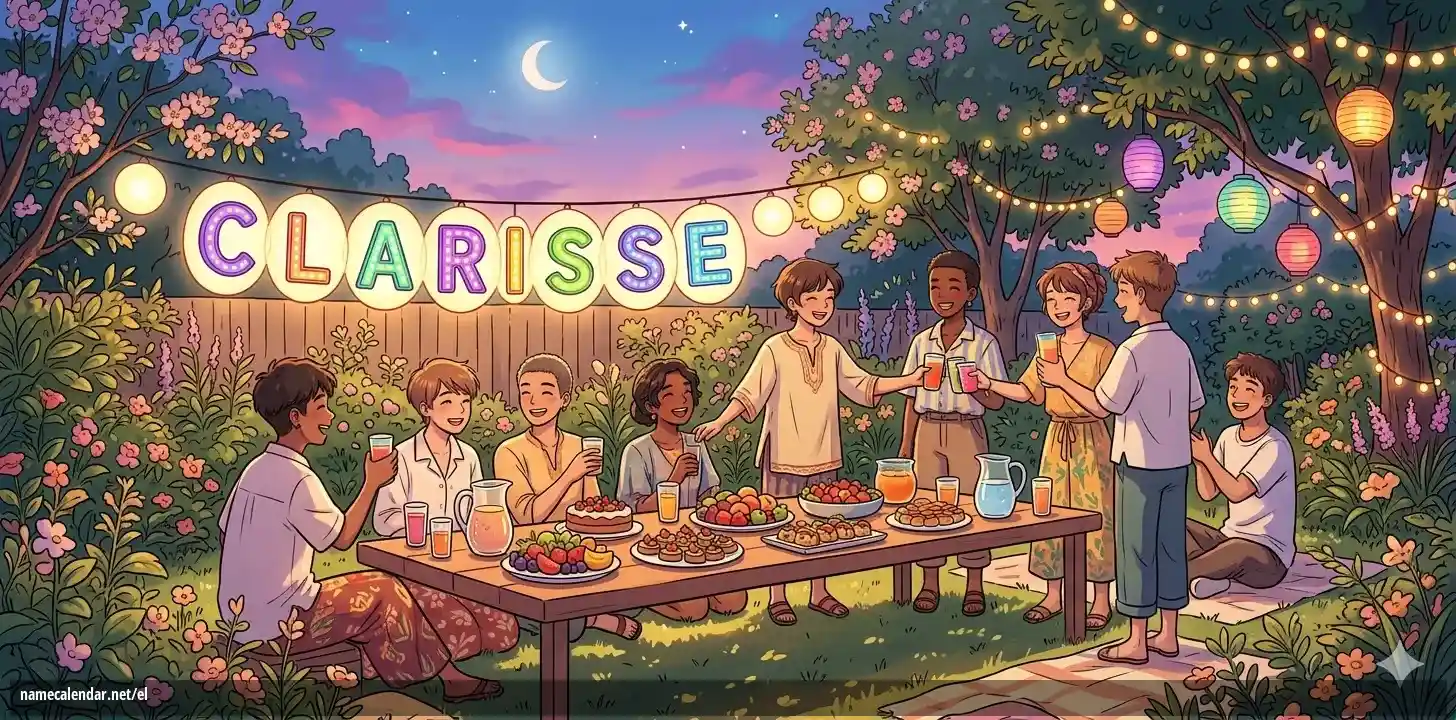 Εορτασμός της ονομαστικής εορτής και του ονόματος - Clarisse