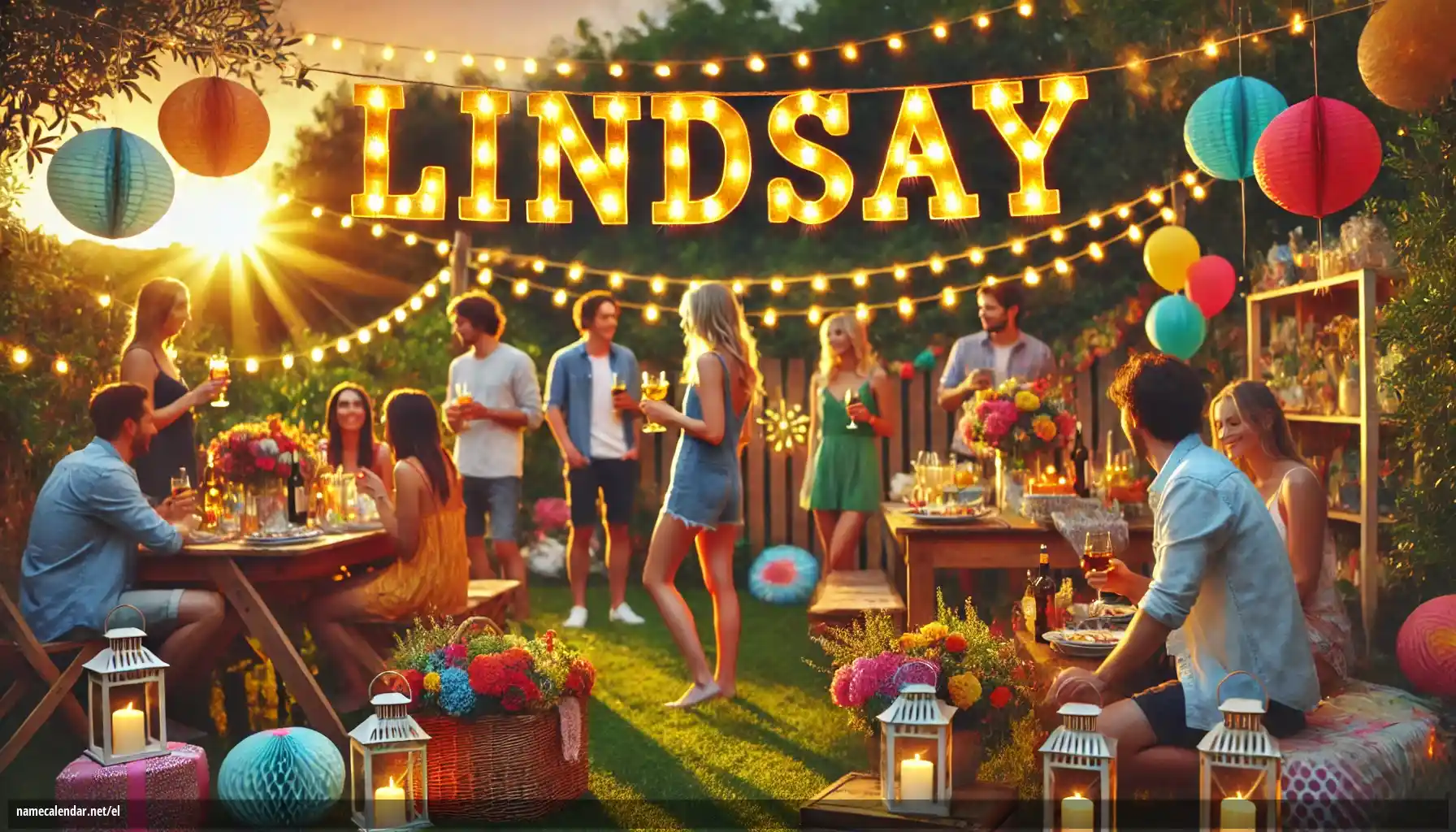Εορτασμός της ονομαστικής εορτής και του ονόματος - Lindsay