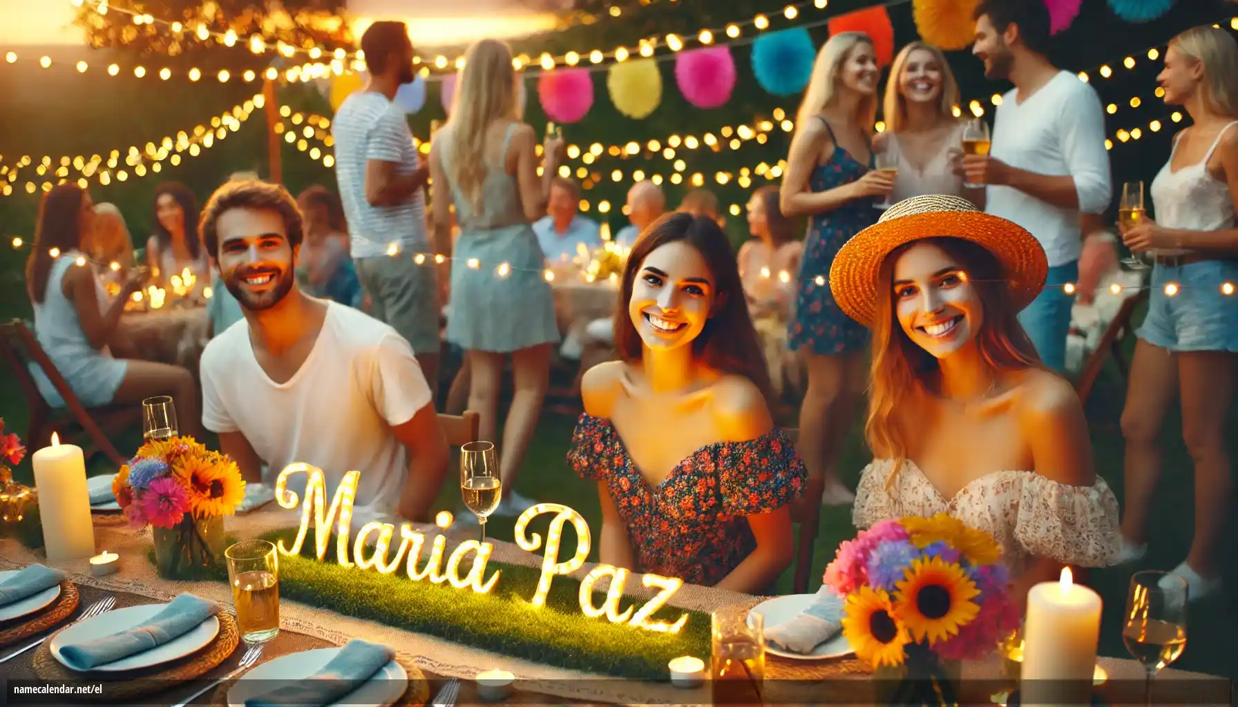 Εορτασμός της ονομαστικής εορτής και του ονόματος - María Paz