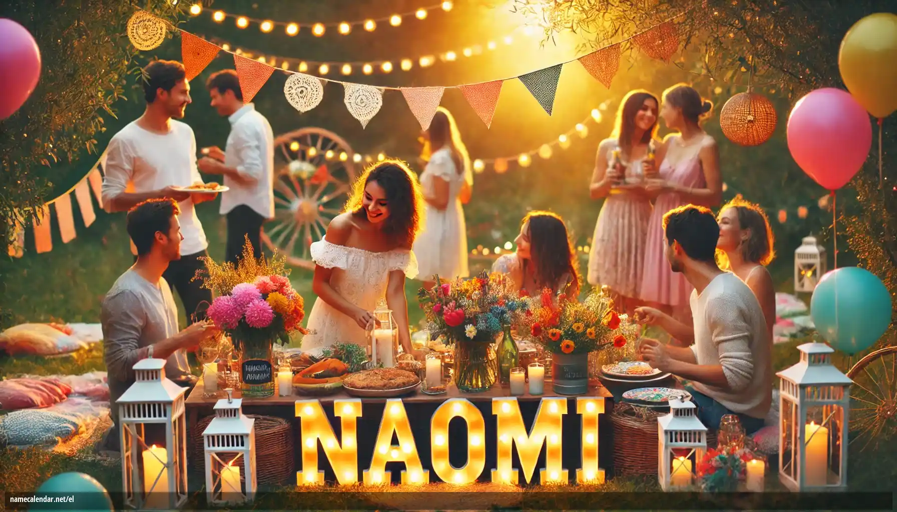 Εορτασμός της ονομαστικής εορτής και του ονόματος - Naomi