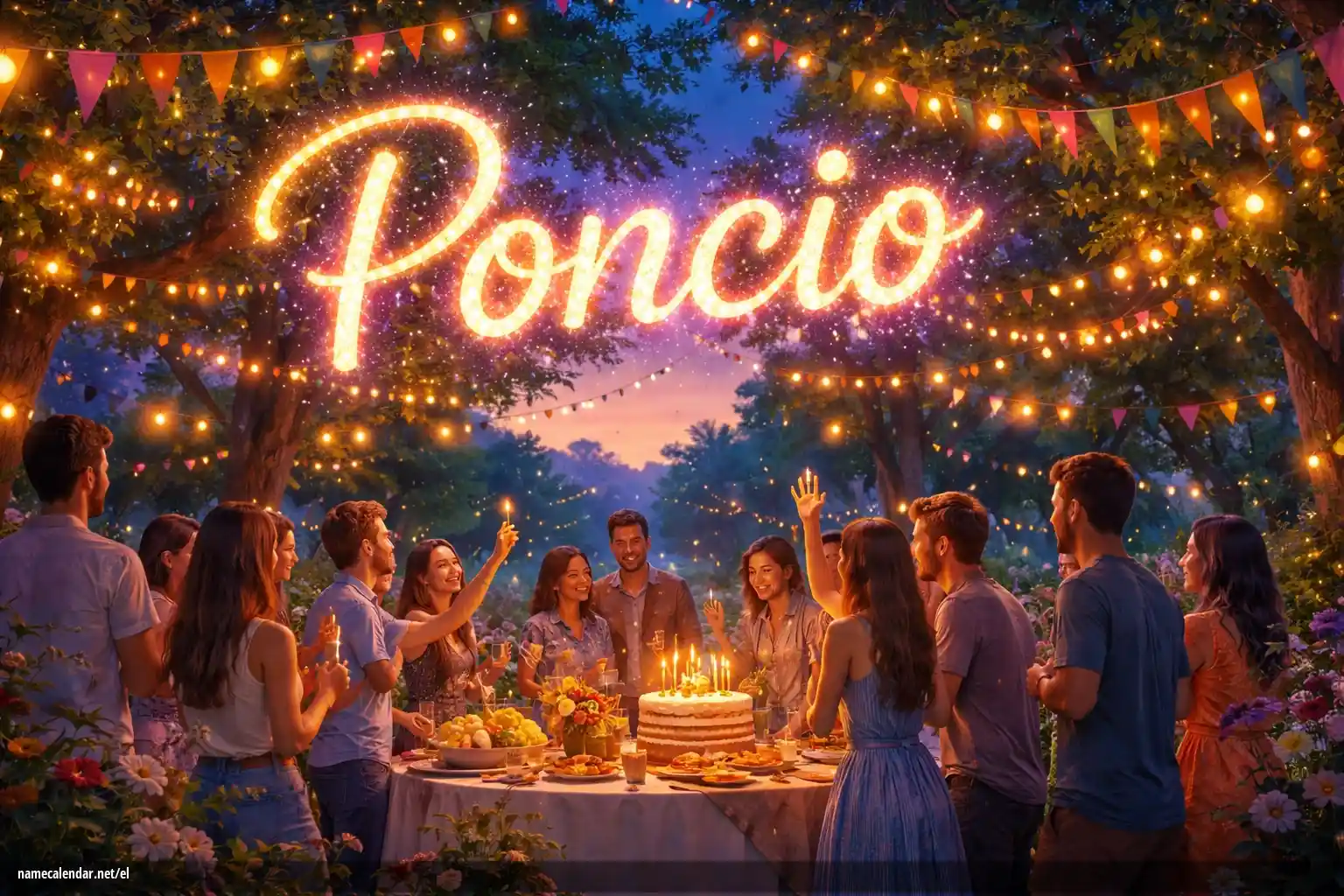 Εορτασμός της ονομαστικής εορτής και του ονόματος - Poncio