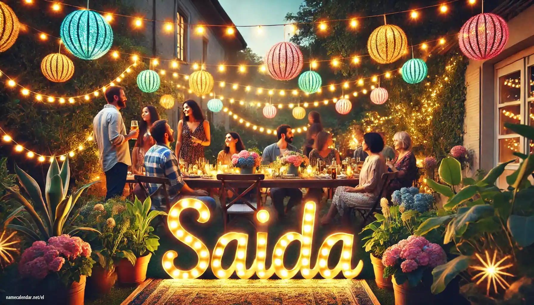 Εορτασμός της ονομαστικής εορτής και του ονόματος - Saida