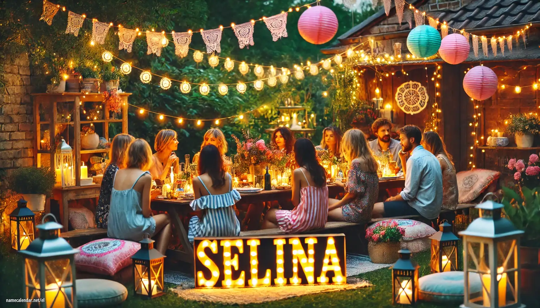 Εορτασμός της ονομαστικής εορτής και του ονόματος - Selina